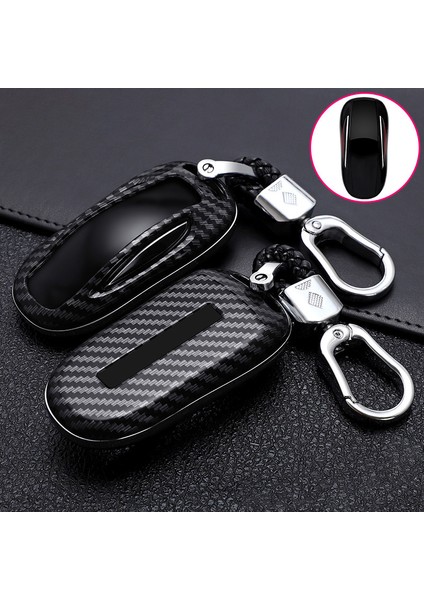Derin Altın Yeni Abs Karbon Fiber Araba Uzaktan Anahtar Tam Kapak Kılıf Kabuk Tesla Model 3 Model S Model x Araba Akıllı Anahtar Aksesuar Tutucu Fob - (Yurt Dışından)