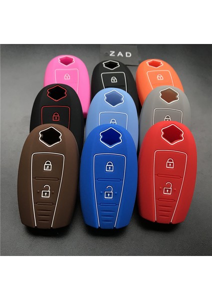 Kırmızı ile Siyah Zad Silikon Anahtarlık Kılıfı Kapak Kılıf Cilt Koruyucu Tutucu Suzukı Swift Sport Sx4 Scorss Grand Vitara Uzaktan Kumandalı Araç Aksesuarları Için (Yurt Dışından) fiyatları