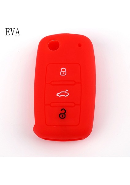 Pembe Volkswagen Vw Polo Tiguan Passat B5 B6 Golf Eos Scirocco Jetta Mk6 Octavia Için Koruyucu Silikon Uzaktan Araba Anahtar Kılıfı Kapak - E Ticaret (Yurt Dışından)