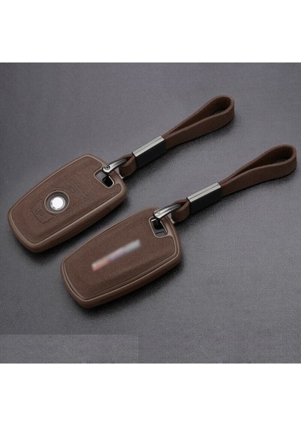 3 Düğme Kahverengi Bmw F30 F10 Serisi X3 x E34 E90 E60 E36 Fob Için Deri+Tpu Araba Anahtar Kılıfı Kapak (Yurt Dışından)