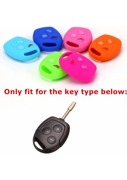 Elma Yeşili Ford Transit Focus Ka Galaxy Mondeo Fiesta C-Max S-Max Connect Için Silikon Araba Anahtarı Kılıfı Uzaktan Araba Anahtarı Koruyucu Kılıf Kabuk (Yurt Dışından) modelleri