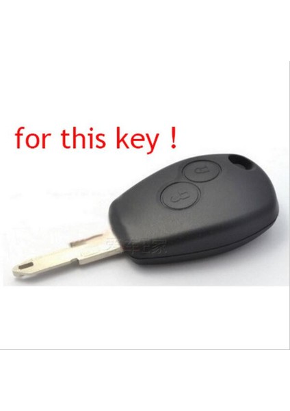 Yeşil Renault Clio Scenic Megane Duster Sandero Captur Anahtar Kılıfı Kapak Silikon Araba Anahtarı Kılıfı (Yurt Dışından)