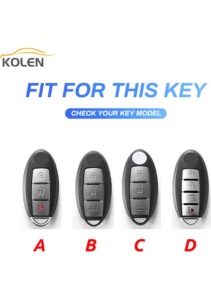 D Stili Pembe Nissan Qashqai Juke X-Trail Altima Rogue Murano Için Karbon Fiber Tpu Araba Akıllı Anahtar Kılıfı Kapak Infiniti FX35 QX60 Q50 Için (Yurt Dışından) modelleri