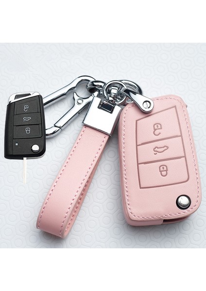 Gümüş Anahtarlık Vw Volkswagen Tiguan Mk1 Mk2 Magotan Passat B5 B8 Polo Golf K7 Jetta Polo Eos Scirocco Için Deri Araba Anahtar Kılıfı Case (Yurt Dışından) fiyatları
