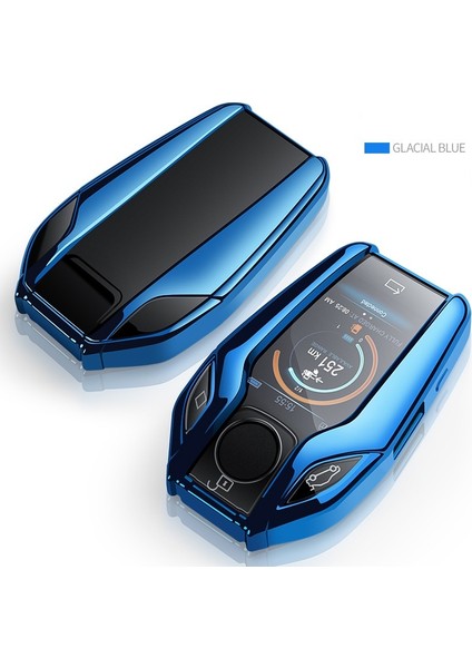 No.14 Boyutu Tpu Araba Tam Anahtar Kılıfı LED Ekran Anahtar Kapak Kılıfı Bmw Serisi G11 G12 G30 G31 G I12 I15 G01 X3 G02 X4 G05 X5 G07 X7 Için (Yurt Dışından)