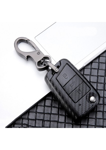 Kahverengi Anahtarlık Vw Golf 7 Bora Polo Golf Passat Skoda Octavia A7 Fabia Seat Ibiza Leon Mk7 Araba Aksesuarları Için Karbon Fiber Anahtarlık Kılıfı (Yurt Dışından) fiyatları