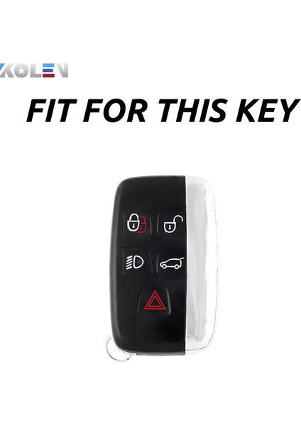 Metal Anahtarlık Yumuşak Tpu Araç Uzaktan Kumanda Kılıf Kapak Tutucu Kabuk Land Rover Range Rover Sport Evoque Freelander Jaguar Xf Xj Xe Xjl Xf Için (Yurt Dışından) modelleri