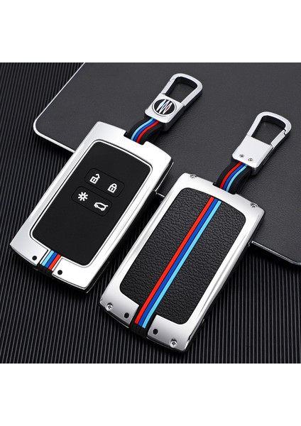 Şerit-K Renault Için Çinko Alaşım Araba Anahtar Kılıfı Silikon Anahtar Kılıfı Anahtarlık Kadjar Megane Koleos Qm5 Q Için (Yurt Dışından) modelleri