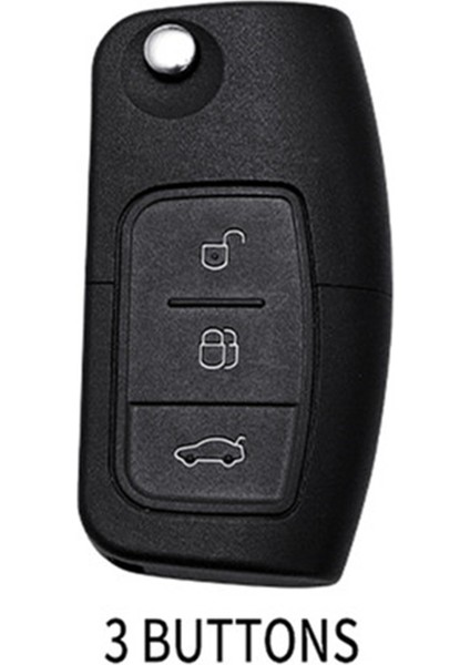 Gri Ford Fiesta Focus 2 Ecosport Kuga Escape Falcon B-Max C-Max Eco Sport Galaxy Için 3 Düğmeli Yeni Araba Uzaktan Kumanda Anahtar Kılıfı Örtüsü (Yurt Dışından)