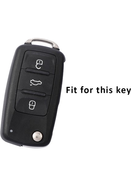 Anahtarlık Vw Volkswagen Polo Golf Passat Beetle Caddy T5 Up Eos Tiguan Jetta Skoda Octavia A5 Araba Anahtar Kılıfı Tutucu Anahtarlık (Yurt Dışından)