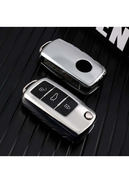 Anahtarlık Vw Volkswagen Polo Golf Passat Beetle Caddy T5 Up Eos Tiguan Jetta Skoda Octavia A5 Araba Anahtar Kılıfı Tutucu Anahtarlık (Yurt Dışından)