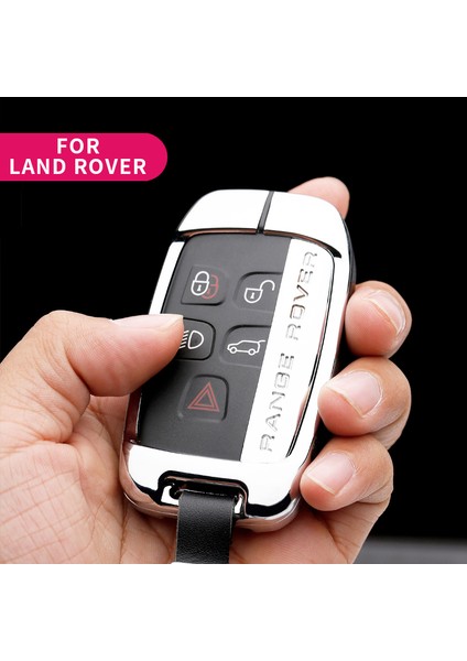 Anahtar A Gun Kırmızı Land Rover A9 Range Rover Sport Evoque Freelander 2 Jaguar Xe Xj Xjl Xf C-X16 V12 Gitar Için Çinko Alaşım Araba Anahtar Kılıfı Kapak Kabuk (Yurt Dışından)