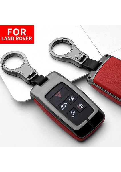 Anahtar A Gun Kırmızı Land Rover A9 Range Rover Sport Evoque Freelander 2 Jaguar Xe Xj Xjl Xf C-X16 V12 Gitar Için Çinko Alaşım Araba Anahtar Kılıfı Kapak Kabuk (Yurt Dışından)