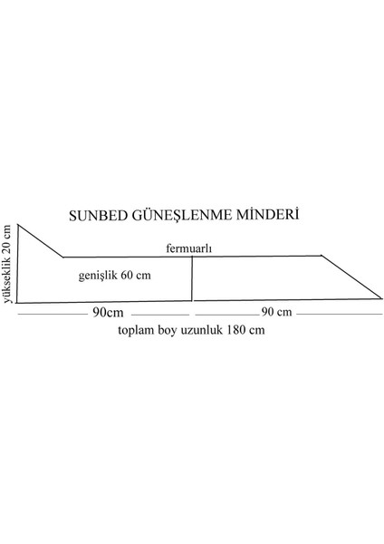 Sun Bed Katlanır Güneşlenme Minderi-Sunbed Açık Bej