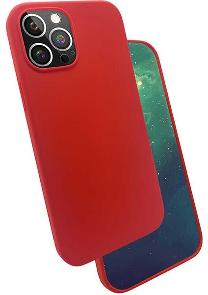 iPhone 12 Pro Max Kılıf Kadife İç Yüzey Wireless Destekli Silk Silikon