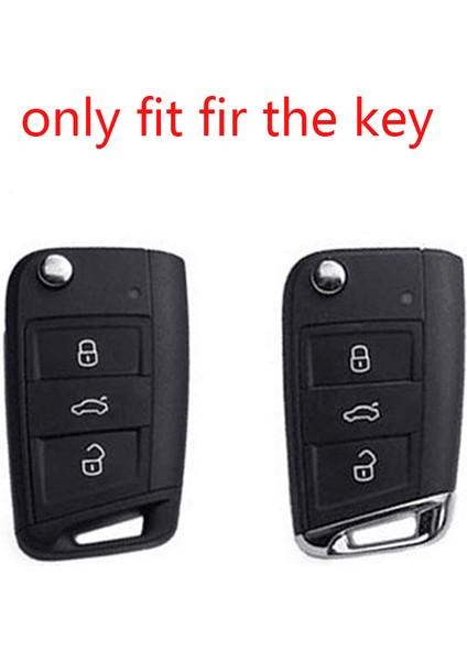 Koyu Kırmızı Vw Volkswagen Golf 7 Mk7 Skoda Octavia A7 Anahtar Için Silikon Kılıf Koruyucu Kabuk Etui (Yurt Dışından) indirimleri