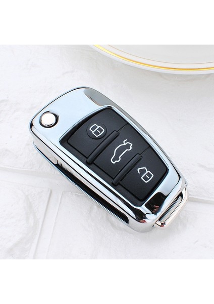A-Şerit Kabuk Audi A4 B7 B8 B5 B9 A1 A5 Q7 Q5 A6 4f Tt Q3 S3 A7 A8 C4 Tt El Arabası Anahtar Kılıfı Kapakları (Yurt Dışından)
