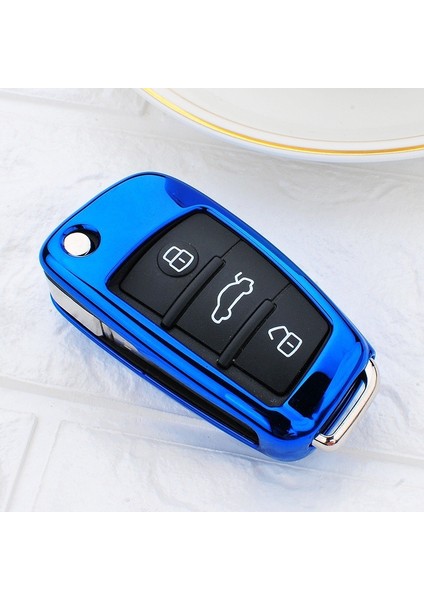 A-Şerit Kabuk Audi A4 B7 B8 B5 B9 A1 A5 Q7 Q5 A6 4f Tt Q3 S3 A7 A8 C4 Tt El Arabası Anahtar Kılıfı Kapakları (Yurt Dışından)