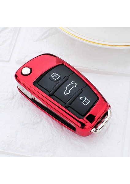 A-Şerit Kabuk Audi A4 B7 B8 B5 B9 A1 A5 Q7 Q5 A6 4f Tt Q3 S3 A7 A8 C4 Tt El Arabası Anahtar Kılıfı Kapakları (Yurt Dışından)
