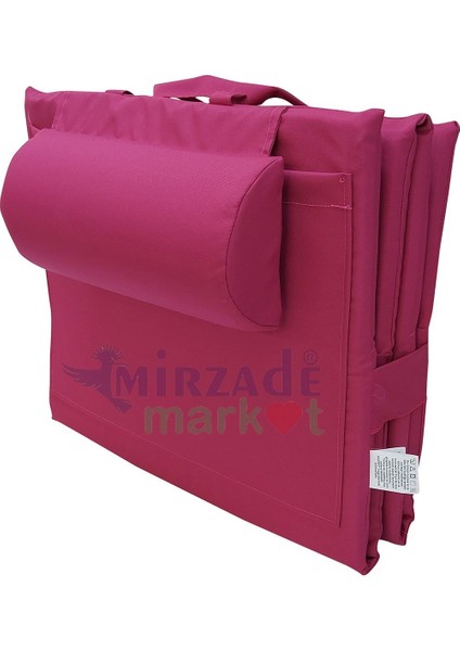 Lüks Plaj Minderi Çanta Katlanır Su Geçirmez-Pembe