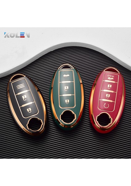 Metal Anahtarlık Nissan Qashqai X-Trail Juke J10 J11 Tiida Altima Pathfinder Kicks Infiniti Için Tpu Araba Uzaktan Kumanda Anahtar Kılıfı Kabuk Kapak Shell (Yurt Dışından) modelleri