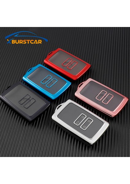 Kırmızı Kasa Renault Koleos Kadjar Megane Talisman Captur Espace Clio Tpu Araba Akıllı 4 Düğmeli Anahtar Kılıfı Kapak Çanta Fob Tutucu (Yurt Dışından)