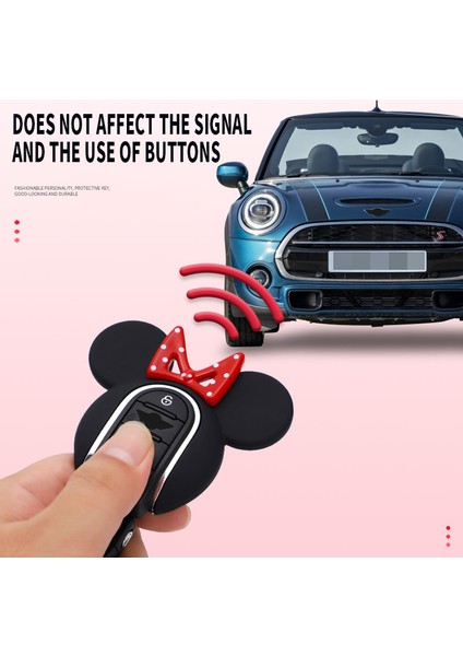 C Tipi - Siyah Abs Araba Anahtar Kılıfı Anahtarlık Tutucu Akıllı Uzaktan Kumandalar Koruyucu Kılıf Sevimli Değiştir Kabuk Bmw Mini Cooper F54 F55 F56 F57 F60 Için (Yurt Dışından) fırsatları