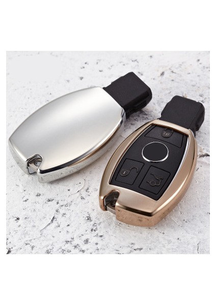 Bir Altın Mercedes A B R G Sınıfı Glk Gla W204 W251 W463 W176 Tpu Kabuk Malzeme Flip Yedek Araba Anahtar Kılıfı Kapak Eşya Araba Stil (Yurt Dışından)