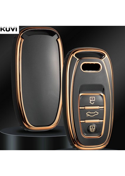 Basit Anahtarlık Audi A1 A3 A4 A5 A6 A7 A8 Quattro Q3 Q5 Q7 Için Yeni Tpu 6d Kaplama Araba Uzaktan Kumandalı Akıllı Anahtar Kılıfı Kabuk Kılıf Aksesuarları (Yurt Dışından)