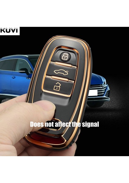 Basit Anahtarlık Audi A1 A3 A4 A5 A6 A7 A8 Quattro Q3 Q5 Q7 Için Yeni Tpu 6d Kaplama Araba Uzaktan Kumandalı Akıllı Anahtar Kılıfı Kabuk Kılıf Aksesuarları (Yurt Dışından)