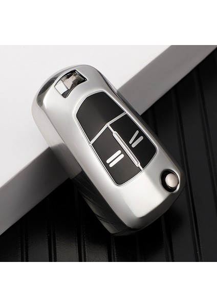 Gümüş Rengi Vauhxall Opel Astra H Corsa D Insignia Vectra Zafira Signum Için Tpu Araba Akıllı Anahtar Kılıfı Kabuk Fob Koruyucu Çanta Aksesuarları (Yurt Dışından)