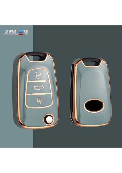 Anahtarlık Mavi Kıa Rio 3 Soul Optima Ceed K2 K5 Cerato Sportage Hyundai Elantra Accent X35 Için Tpu Araba Anahtarlık Kılıfı Kabuk Fob (Yurt Dışından) fiyatları