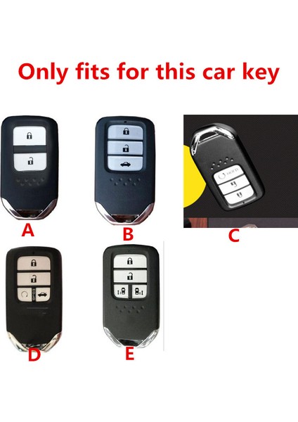 A Yeni Scrub Karbon Fiber Abs Araç Anahtar Kılıfı Tam Kapak Honda Vezel City Civic Br-V Hr-V Crv Pilot Accord Jazz Jade Crider Odyssey Için (Yurt Dışından) modelleri