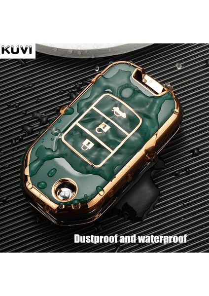 Koyu Yeşil Honda Civic Hrv Crv Xrv Cr-V Crider Odyssey Pilot Fit Accord Için Tpu Araba Anahtar Kılıfı Kabuk Kapak Fob Koruyucu Aksesuarlar (Yurt Dışından) fırsatları