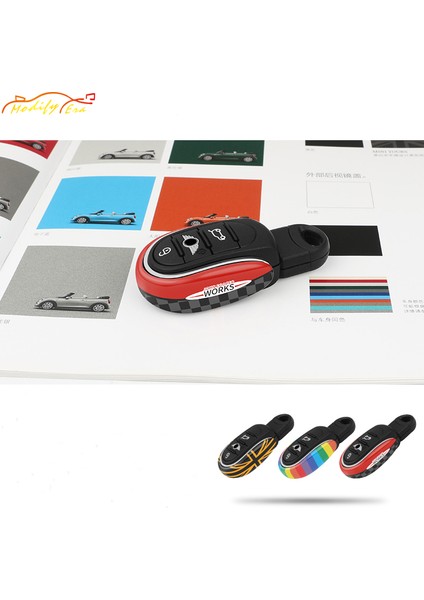 Şerit Bmw Mini Cooper Jcw F54 F55 F56 F57 F60 Clubman Countryman Araba Aksesuarları Için Birleşik Krallık Bayrağı Alaşım Anahtar Kılıfı Kapak Zincir Şeklinde Tasarım (Yurt Dışından)