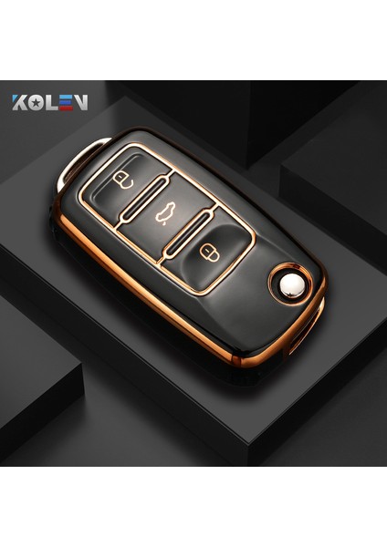 Anahtarlık Kırmızı Vw Volkswagen Polo Golf Passat Beetle Tiguan Skoda Octavia Kodiaq Seat Leon Altea Için Moda Tpu Araba Anahtar Kabı Kapağı Shell Flip Key Case Cover (Yurt Dışından) fiyatları