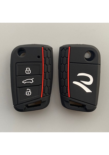 Kırmızı Volkswagen Golf 7 Mk7 Seat Ibiza Leon Fr 2 Altea Aztec Skoda Octavia Için Silika Jel Araba Anahtar Kılıfı Kapak 3 Düğme Anahtar (Yurt Dışından) fiyatları