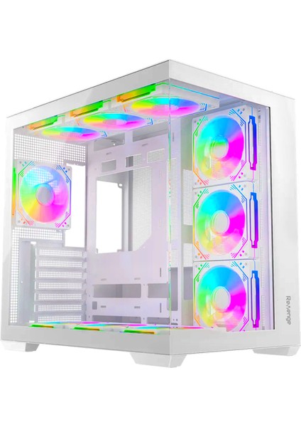Kumandalı Supernova 7 Rgb Fanlı Atx Temperli Cam Panel Akvaryum Gaming Bilgisayar Kasası