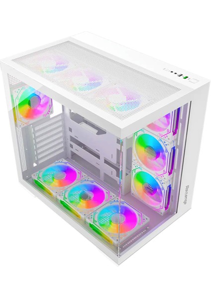 Kumandalı Supernova 7 Rgb Fanlı Atx Temperli Cam Panel Akvaryum Gaming Bilgisayar Kasası