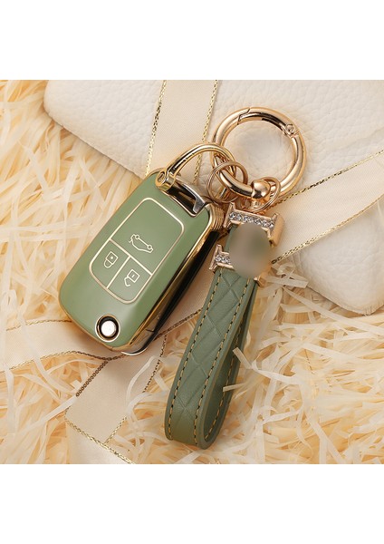 Yeşil H Chevrolet Cruze Aveo Trax Opel Astra Corsa Meriva Zafira Antara J Buick Anahtar Koruma Tpu Araba Anahtar Kılıfı Kapak (Yurt Dışından)