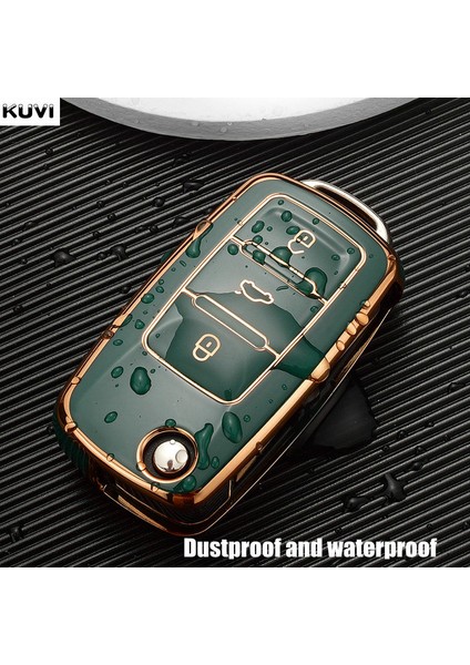 Koyu Yeşil Anahtarlık Yeni Tpu Araba Anahtar Kılıfı Kabuk Fob Vw Volkswagen Polo Tiguan Passat B5 B6 B7 Golf K6 Jetta Lavida Skoda Octavia Için (Yurt Dışından) fırsatları