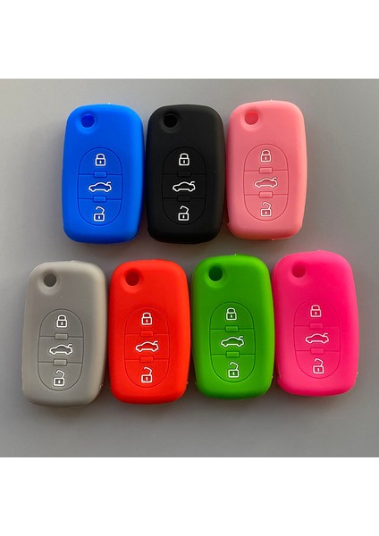 3 Düğmeli Gül Audi A2 A3 A4 A6 A Düğme Eski Flip Katlanır Uzaktan Kumanda Için Silikon Kauçuk Anahtarlık Kılıfı Seti (Yurt Dışından) indirimleri