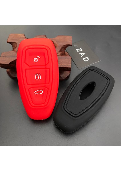Sarı Zad Silikon Araba Anahtar Kılıfı Ford Mondeo Focus Fiesta Kuga C-Max S-Max Mk3 Yedek Otomatik 3 Düğmeli Anahtar Koruyucu (Yurt Dışından)