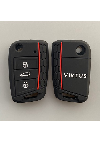 Açık Mavi Volkswagen Golf 7 Mk7 Seat Ibiza Leon Fr 2 Altea Aztec Skoda Octavia Için Silika Jel Araba Anahtar Kılıfı Kapak 3 Düğme Anahtar (Yurt Dışından) fırsatları