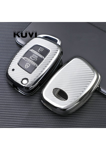 Pembe Anahtarlık Hyundai Tucson Creta Ix Verna Mistra Elantra Santa Fe Için Karbon Tahıl Tpu Araba Anahtar Kılıfı Kabuk (Yurt Dışından) modelleri