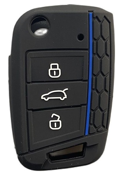 Kırmızı ile Siyah Vw Volkswagen Golf 7 Mk7 Skoda Octavia A7 Anahtar Için Silikon Kılıf Koruyucu Kabuk Etui (Yurt Dışından) fiyatları