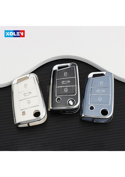 Metal Anahtarlık Tpu Araba Anahtar Kılıfı Kabuk Kapak Vw Volkswagen Golf 7 Mk7 Tiguan Mk2 Seat Ateca Leon Fr 2 Ibiza Skoda Octavia Anahtarsız Için (Yurt Dışından) modelleri