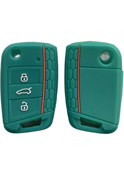 Turuncu Vw Volkswagen Golf 7 Mk7 Skoda Octavia A7 Anahtar Için Silikon Kılıf Koruyucu Kabuk Etui (Yurt Dışından) fırsatları