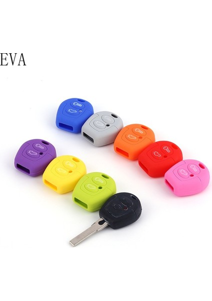 Parlak Yeşil Volkswagen Polo Golf Passat Bora Sharan Skoda Octavia Fabia Seat Corboda Leon Ibiza Anahtar Kılıfı - Silikon Smart Key Case (Yurt Dışından) fiyatları