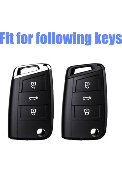 Anahtarlık Vw Volkswagen Golf 7 Mk7 Tiguan Mk2 Seat Ateca Leon Fr 2 Ibiza Skoda Octavia A7 Için Deri Tpu Araba Anahtar Kılıfı Koruma Kılıfı (Yurt Dışından) modelleri